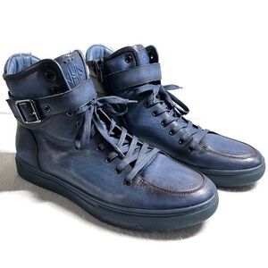 JUMP NEW YORK 
SULLIVAN BLUE HIGH TOP SNEAKERS